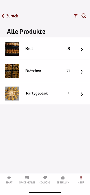 Bäckerei Sievert Screenshot 2