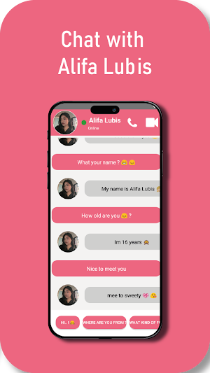 Alifa Lubis : fake video call Screenshot 2