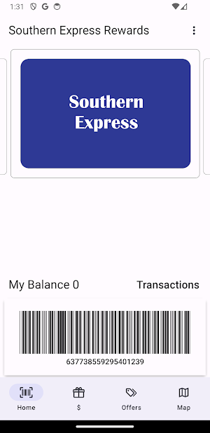 Southern Express Rewards Screenshot 0