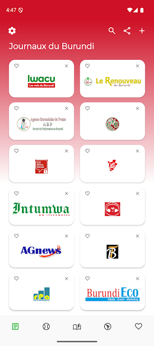 Journaux du Burundi Screenshot 0