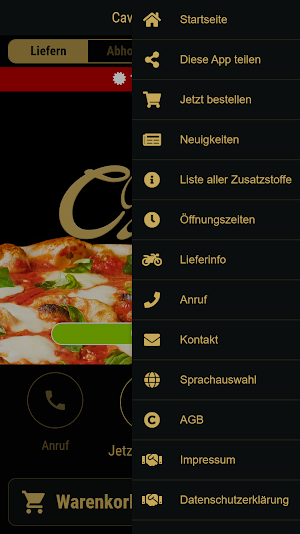 Cava Pizzeria Screenshot 2