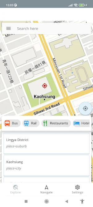 Kaohsiung Taiwan Offline Map Screenshot 0
