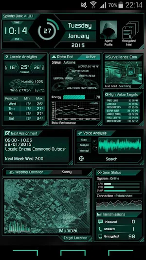 Splinter Dark UCCW Widget Screenshot 3