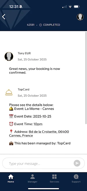TC Concierge Screenshot 1