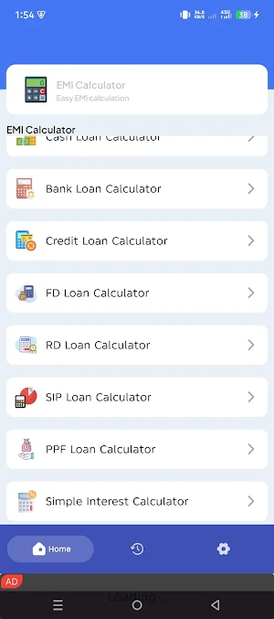 Loan EMI Calculator Screenshot 0