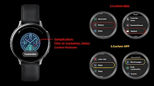 Green Glimmering For Wear OS Screenshot 1