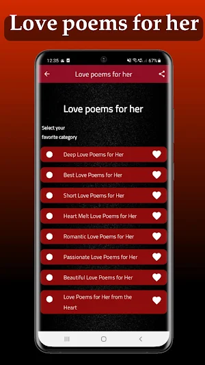 Love poems for her Screenshot 0