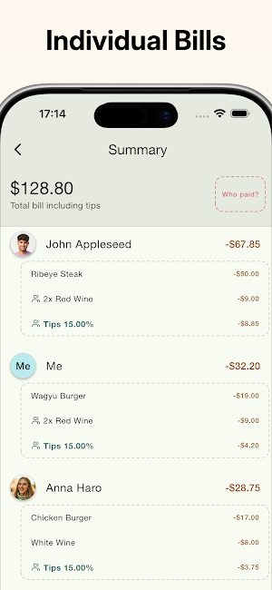 Check Please! AI Bill Splitter Screenshot 2