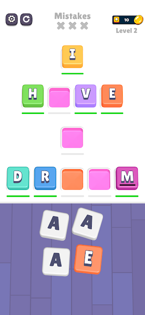 Words of Colors - Brain Puzzle Screenshot 1