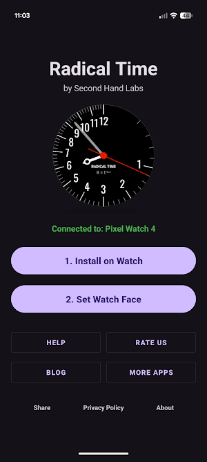 SHL Radical Time Watch Face Screenshot 3
