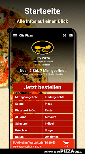 City Pizza Delitzsch Screenshot 1