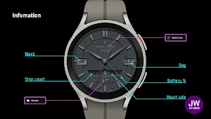 JW107 jwstudio watchface Screenshot 1