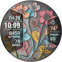 Vibrant Blooms Watch Face
