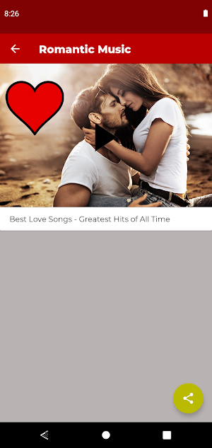 Romantic music & Love songs Screenshot 2