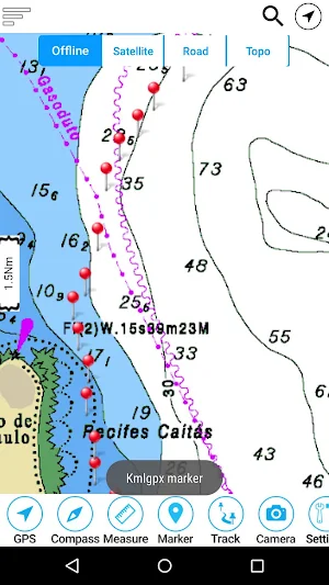 O.H. Ivie Lake Offline GPS Charts Screenshot 3