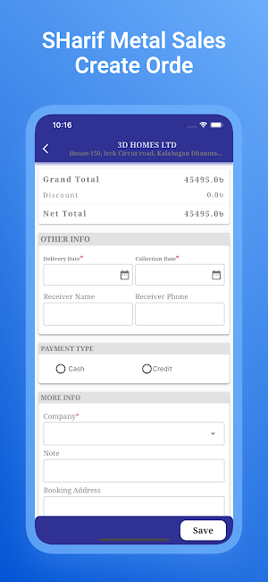 Sharif Metal Sales Screenshot 2