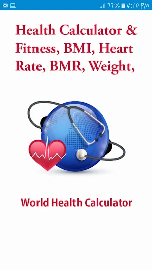 Health Fitness Calculator Screenshot 1
