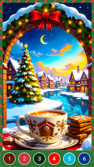 Christmas Joy: Paint by Number Screenshot 2