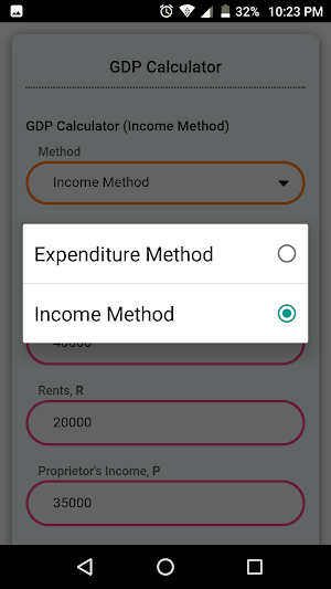 GDP Calculator Screenshot 3