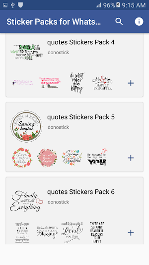 Quote Stickers for WhatsApp - WAStickerApps Pack Screenshot 1