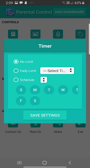 Kids Dashboard (Parental control KIDS MODE APP) Screenshot 3