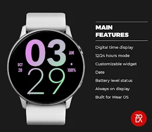 Pink Orchid Large Watch Face Screenshot 1