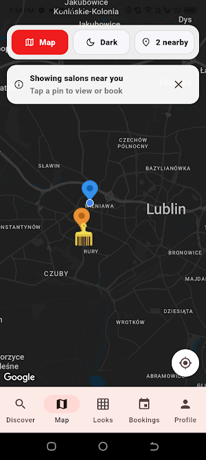 Crown and Comb - Salon Booking Screenshot 2