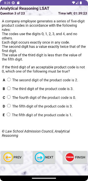 LSAT Prep Test Screenshot 2