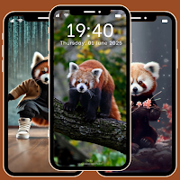 Kawaii Red Panda Wallpaper 4K