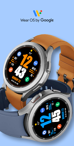 WFP 244 Big Bold Watch Face Screenshot 1