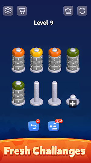 Nut Craze - Color Screw Puzzle Screenshot 1