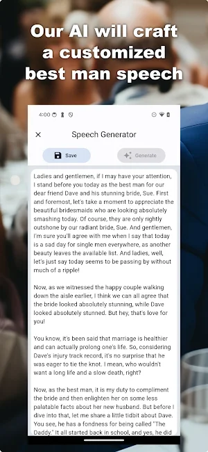 Wedding Speech Builder Screenshot 3