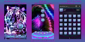 Neon 3D Next Launcher theme Screenshot 2
