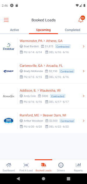 Sleek Carrier Portal Screenshot 3
