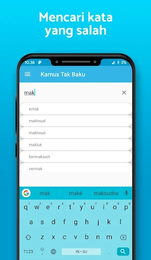 Kamus Kata Tidak Baku - Bahasa Screenshot 1