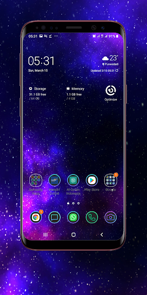 Purple Wallpaper Screenshot 2