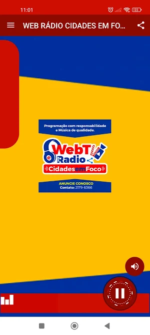 WEB RADIO CIDADES EM FOCO Screenshot 0