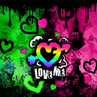 Rainbow Love Smoke - Wallpaper