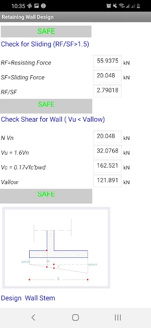 Retaining Wall Design Screenshot 1