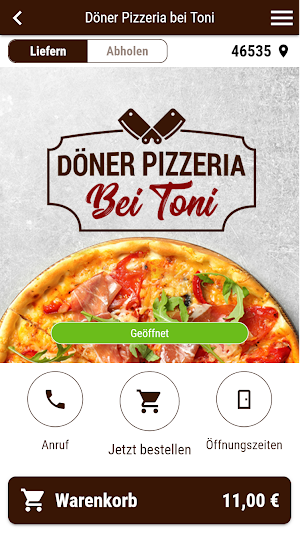Döner Pizzeria bei Toni Screenshot 0