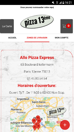 Allo Pizza Express Screenshot 3