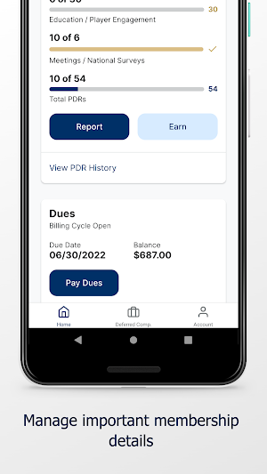 PGA Member Screenshot 1