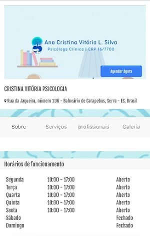 Cristina Vitória Psicóloga Screenshot 0