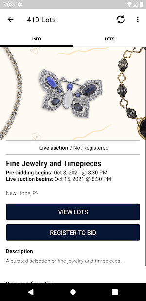 Farber Auctioneers Screenshot 1