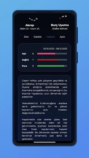 Yıldız Rehberi Screenshot 2