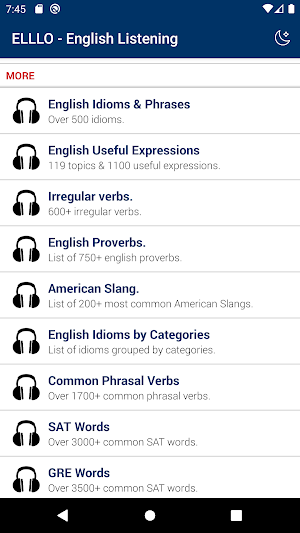 ELLLO - English Listening Screenshot 1