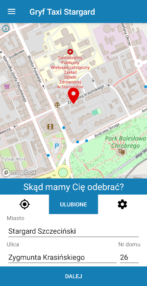 Gryf Taxi Stargard Screenshot 1
