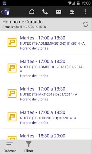 MiISP Móvil Docentes Screenshot 2