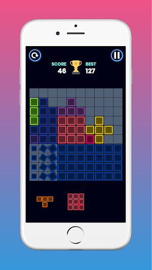Tetra! Glow Block Puzzle Screenshot 0