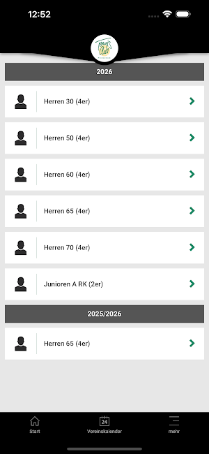 TC Fredenbeck e.V. Vereins-App Screenshot 1